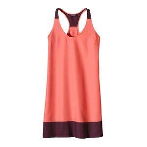 Patagonia Coral and Burgundy Seahurst Dress